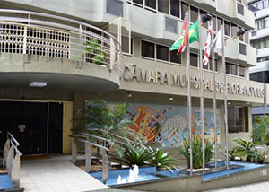 Câmara Municipal no Centro de Florianópolis