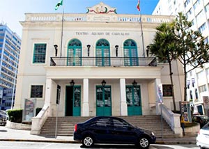 Teatro Álvaro de Carvalho no Centro de Florianópolis